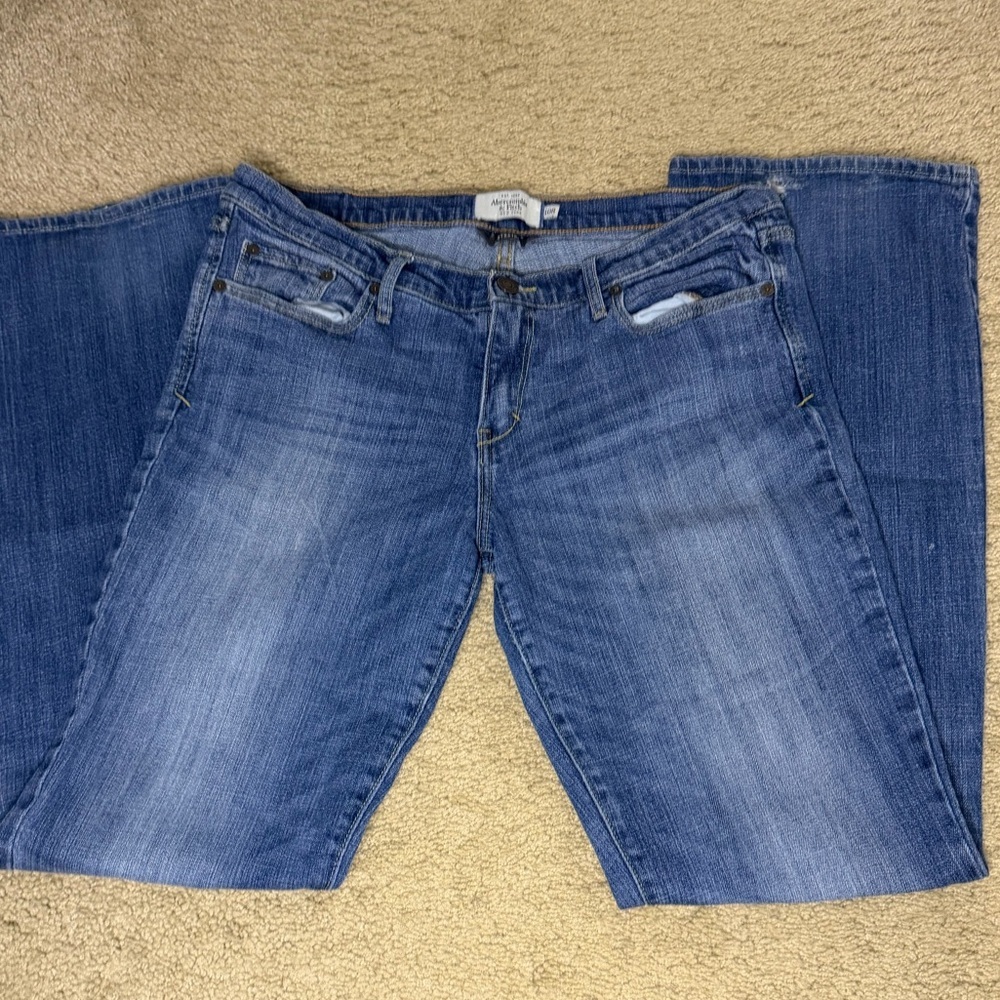 Abercrombie & Fitch Light Blue Straight Leg Jeans